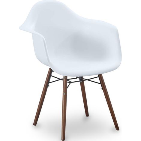 Silla de Comedor - Diseño Escandinavo - Patas de Madera oscura - Nordika (1/5)