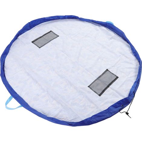 Sac de rangement portable pour jouets d'enfants, tapis de jeu de construction, rangement multifonctionnel pour la salle de jeux à la maison (1/5)