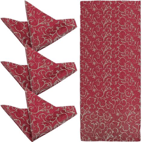 Serviette de table style bohème – en lin et polyvalente – pour la maison et les fêtes (1/5)