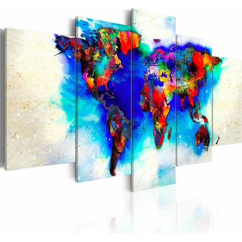 Tableau toutes les couleurs du monde - 200 x 100 cm (1/4)