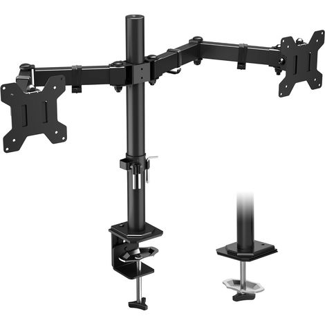 Bras Ecran PC pour 2 Ecrans 13-27 Pouces, VESA 75/100, 8 kg/Bras (1/5)