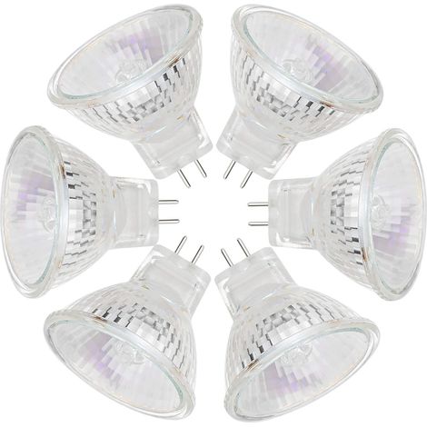 MR11 Ampoules Halogènes 12V 20W GU4, Blanc 2800K, Lot de 6