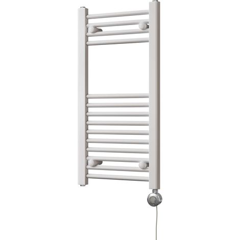 Zennor - White Electric Towel Rail H800mm x W400mm Straight 300w Thermostatic (1/3)