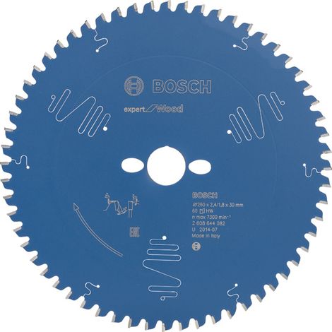 Bosch Kreissägeblatt Expert for Wood 260 x 30 x 2,4 mm, 60