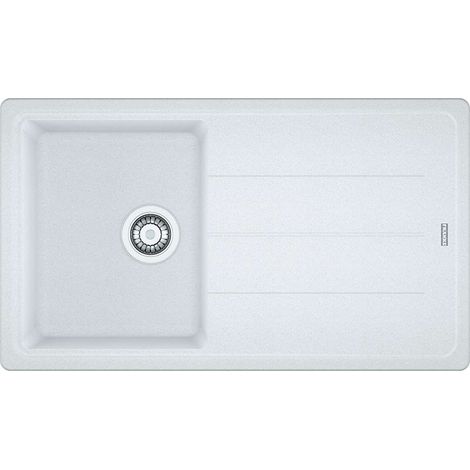 Franke Basis - Lavello in fragranite BFG 611-86, 86x50 cm, bianco-ghiaccio 114.0494.912