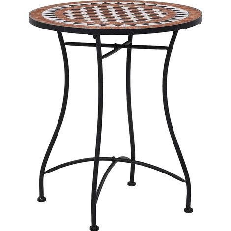 Maison Exclusive - 3-tlg. Bistro-Set Mosaik Keramik Terrakotta (1/5)