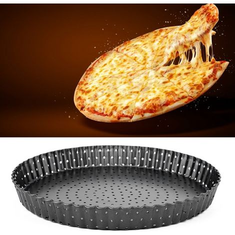 Haushalts-Pizzaform aus dickem, antihaftbeschichtetem Kohlenstoffstahl, Backblech, Küchenbackutensilien (L (9 Zoll)) (1/4)