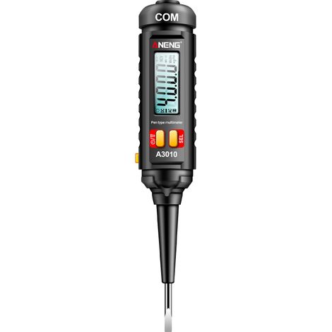 Tester digitale a penna True-RMS da 4000 conteggi, multimetro a selezione automatica della portata con retroilluminazione LCD, strumento elettrico per elettricisti
