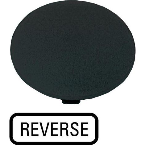 Étiquette bouton ' coup de poing ' noir REVERSE EATON M22-XDP-S-GB16