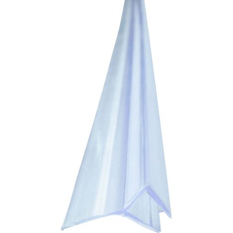 Duschdichtung Anschlagdichtung 135 Grad Transparent für einseitige Duschtür Öffnung, Duschlippe aus PVC, Abdichtung Dusche - für 6mm Glasstärke (1/5)