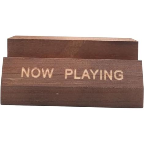 1 Support pour disque vinyle « Now Playing » - Noyer - Pour album - Accessoire rotatif (1/5)