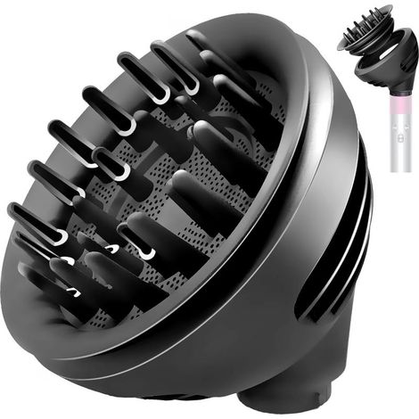 Diffuseur pour Dyson Airwrap Styler HS01 HS05 HS08, accessoire diffuseur Ondulation + Boucle, convertible pour Airwrap Styler en sèche-cheveux, mode diffuseur + mode dôme (1/5)