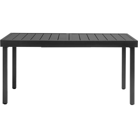 Tavolo Giardino in Alluminio Antracite Allungabile da 1,5 a 2,13 Metri (1/3)