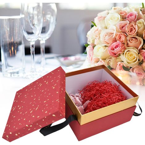 Coffret cadeau haut de gamme carré de style européen, créatif, pour demoiselles d'honneur communication avec le fournisseur pour l'expédition et ajout de boîtes en carton. (1/5)
