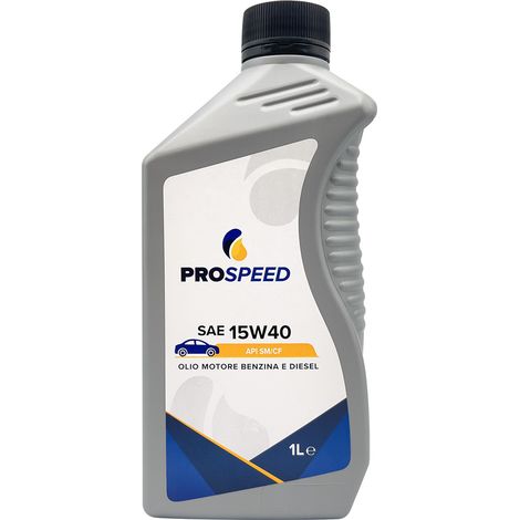 OLIO MOTORE PER AUTOVETTURE SAE 15W40 - lt. 1- 12 pezzi  - PROSPEED