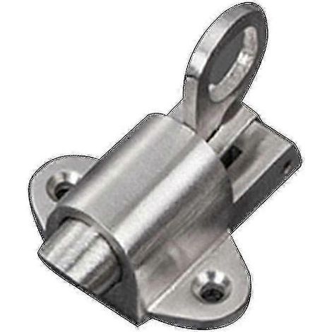 Ensemble de verrouillage automatique de sécurité en acier inoxydable pour porte de portail et portail, verrou à ressort (1/5)