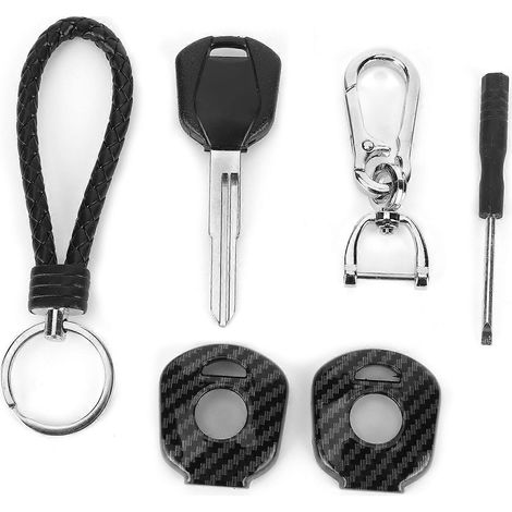 Coque de clé de contact vierge style fibre de carbone pour moto Honda CBR1000RR, CBR600RR et CB900 (1/4)