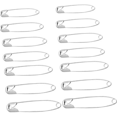 700 Pcs Épingle de Sécurité Métal Argenté Couvre Point pour Vêtements Couture (1/5)
