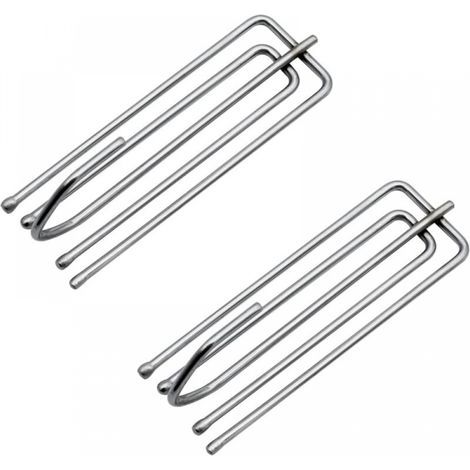 25 ganci per tende in acciaio inossidabile, ganci robusti per tende a pieghe e tende pesanti per porte. (1/5)