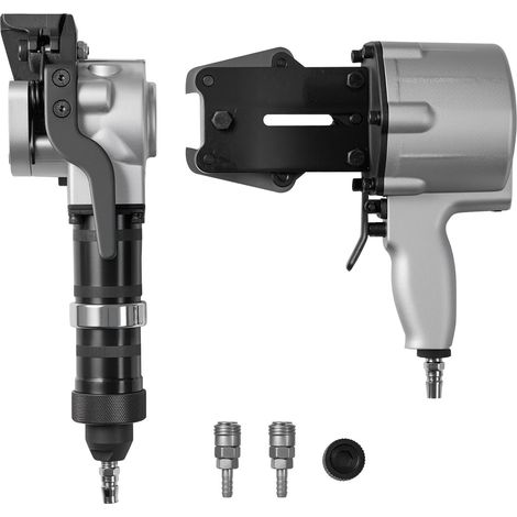 Machine de cerclage pneumatique en acier, force de tension 8500 N, outil de cerclage et coupeur pour sangle métallique 19 mm (1/5)