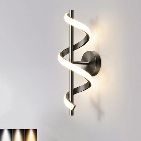 Wandleuchte, 12 Watt, 3 Farbtemperaturen, LED-Außenwandleuchte, moderne Beleuchtung für Flur oder Treppenhaus
