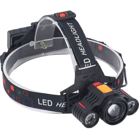 Wiederaufladbare LED-Arbeitsleuchte über USB, verstellbarer Winkel, wasserdicht, mehrere Beleuchtungsmodi, schwarzer tragbarer Scheinwerfer für den Außenbereich und Baustellen. (1/5)