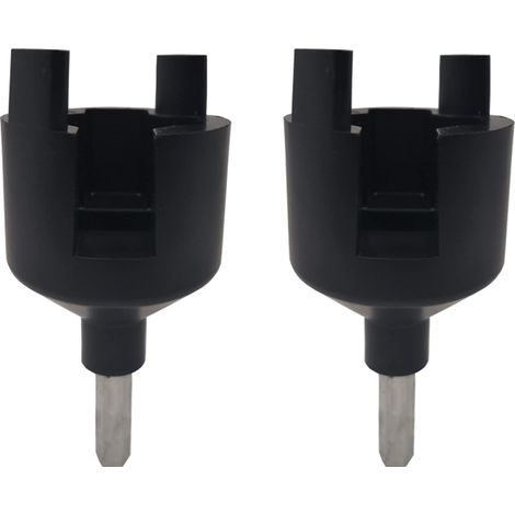 2 Pièces Isolateur Cloture Electrique a Visser Mandrin de Perceuse, Rend Isolateur Plus Rapide Et Plus Facile à Installer Sans Vissage Manuel (noir) (1/5)