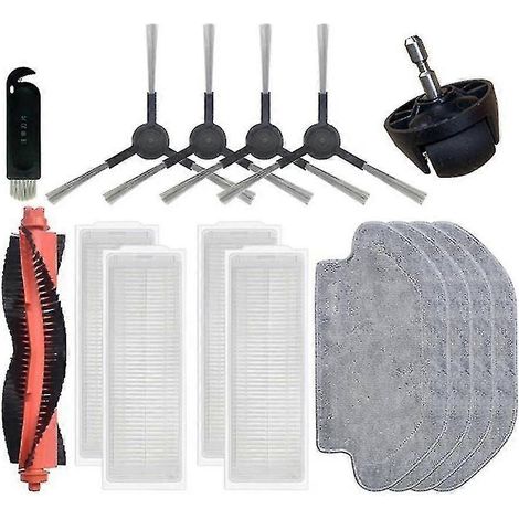 Brosse latérale principale, filtre HEPA, chiffons de nettoyage pour robot laveur Xiaomi 2S (1/4)