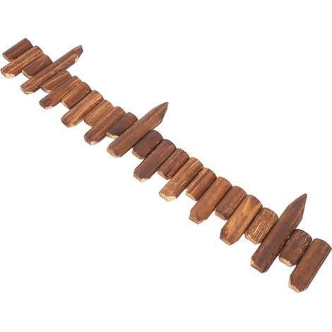 Bordure de Jardin Bois Protection pour Pelouse et Massifs Jardin Facile à Monter et Solide (1/5)