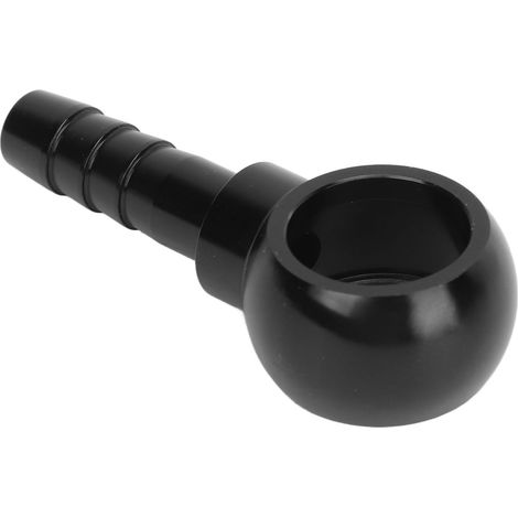 Raccord banjo 8mm à embout cannelé pour orifice 14,5mm, adaptateur tuyau M14 x 1,5 boulon banjo, noir, connexion hydraulique robuste (1/5)