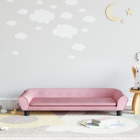 Canapé/Fauteuil Enfants Relax Salon,Sofa pour enfants rose 100x50x26 cm velours -Q5575 (1/5)