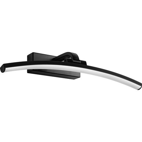 EMKE Applique murale LED pour salle de bain, 40 x 4,8 cm, 4000 K, facile à installer, noir (1/5)