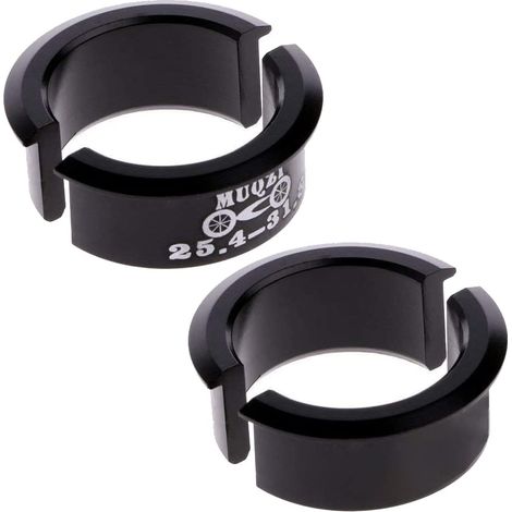 4pcs Vélo Guidon Cale Entretoise Réducteur de Tige 25,4 à 31,8mm Adaptateur (1/5)