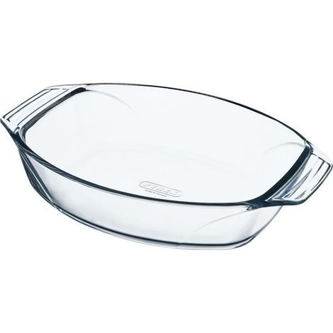 Pyrex Let's Share Bandejas ovaladas para horno de vidrio borosilicatado 35 x 24 cm lote de 4 transparente (1/5)