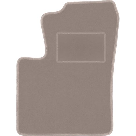 Alfombrilla de terciopelo para el conductor para: Chrysler Sebring III sedán (2007-2010) beige