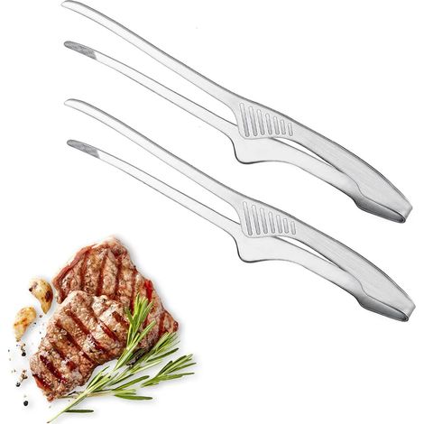 Pinces en acier inoxydable pour barbecue coréen et japonais (1/5)