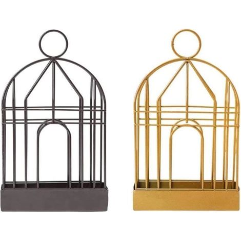 Support de Bobine de Moustique - Nordique - Fer - Antirouille - Durable - Design Cage à Oiseaux (1/4)