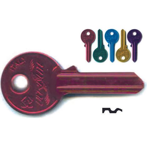 Chiavi per cilindri universal 5 spine piccole ul058u - ul058u dx ultralite 5 colori assortiti