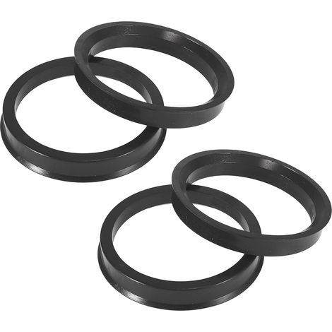 Bague De Centrage Roue 56.6-66.6mm Noir Plastique 56.6mm Interieur, 66.6mm Exterieur, Epaisseur 10mm (1/5)