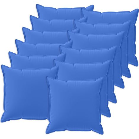 Housse de coussin 12 pc HOUTEN Bleu royal 40 x 40 cm Polyester vidaXL (1/5)