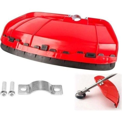 Carter de protection Garde,Couvercle De Protection pour Coupe-Herbe,pour DéBroussailleuses d'un DiamèTre De 28 mm(rouge Grande ).