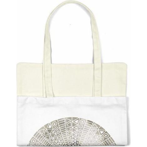 Sac shopping en coton Bonamaison - Tote bag réutilisable 34 x 40 cm (1/4)