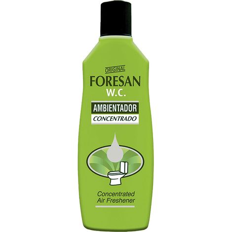 FORESAN - Ambientador Concentrado Clásico, 125 ml, Aroma Cítrico y Floral, Ambientador Líquido para el Wc, Elimina los Malos Olores del Baño, Larga Duración