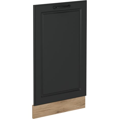 Panel frontal del lavavajillas R-Line, Antracita casa de campo, 45 cm sin encimera, Vicco