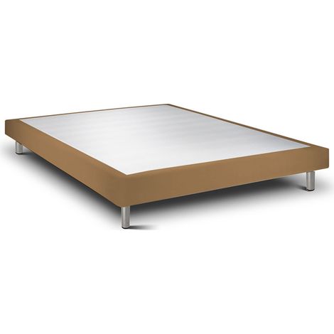 Sommier Rigide 15 Milano Tabac Pieds Métal 80x200