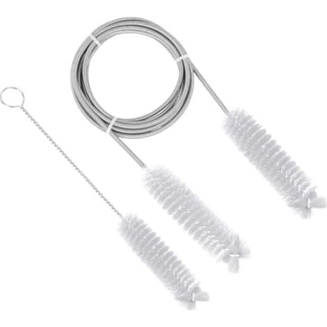 Mandark Outil de nettoyage de tuyau long pour toit ouvrant de voiture, 183 cm, tuyau de vidange flexible, brosse de nettoyage en nylon et acier inoxydable à double extrémité, universel pour la plupart (1/5)