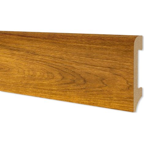 108ML di Battiscopa BC Spazzolato in POLIMERI EqualWood HI-TEC 75x14mm Nero, Bianco, Alluminio ecc.-ROVERE CALDO (1/2)