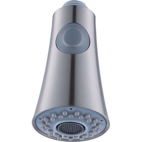 Kitchen mixer tap with standard 2-function brushed spray head for kitchen (1/3)