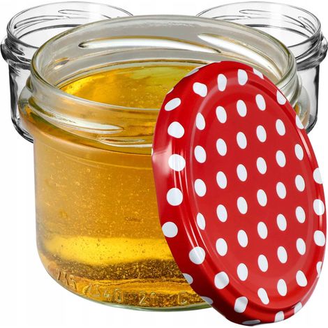 KADAX kleine Einmachgläser 235 ml, Gläser fi82, Minigläser für Honig und Ge-würze, Marmeladengläser (1/5)