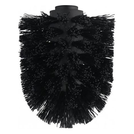 Cabezal de repuesto para escobilla de inodoro Axentia, negro, diámetro 8 cm, rosca 9 mm (1/3)